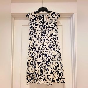 Loft blue & white adorable dress